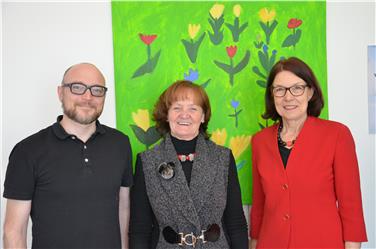 Die zukünftige Ausrichtung der Landesfachhochschule für Gesundheitsberufe Claudiana stand im Mittelpunkt des Antrittsbesuches des neuen Präsidenten Klaus Eisendle (l.).