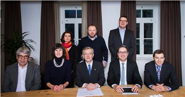 Der Verwaltungsrat der IDM Südtirol. LH Kompatscher: "Die IDM soll sich möglichst im Gleichklang mit der Wirtschaft bewegen." Foto: IDM/Alfred Tschager