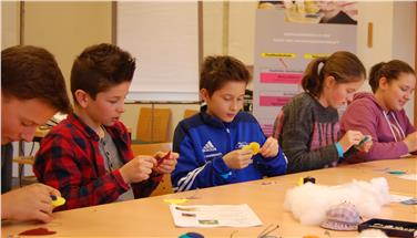 Mittelschüler werden kreativ. Foto: Fachschule Frankenberg