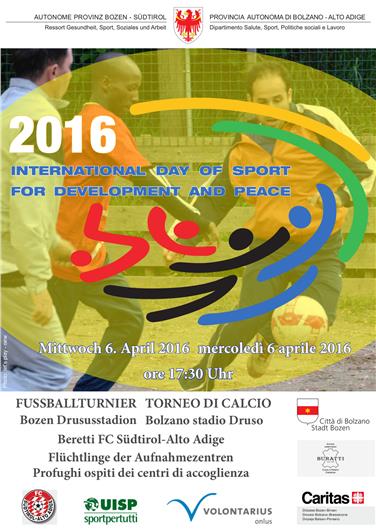 Solidarität, Respekt und Toleranz stehen im Mittelpunkt eines Fußballturniers anlässlich des Internationalen Tages des Sports für Entwicklung und Frieden am 6. April.