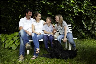 Die Familie: Ort des Zusammenhalts und Aufgehoben-Seins./Foto Familienagentur Ingrid Heiss