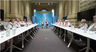 Die Freunde Südtirols aus Bayern im Landhaus 1. Foto: LPA/ohn.