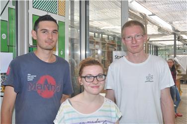 Das Siegerteam Leberblümchen mit Dominik Gaiser, Claudia Oberhofer und Moritz Griesser