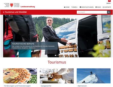 Mit übersichtlichen Informationen und im neuen Kleid präsentiert sich die neue Bereichsseite Tourismus nun im Web (FOTO: Roman Clara - www.provinz.bz.it/lpa)