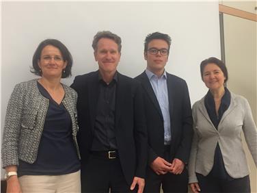 (v.l.n.r.) Sabine Fischer, Roberto Farina, Giacomo Fabris und Irene Peristi