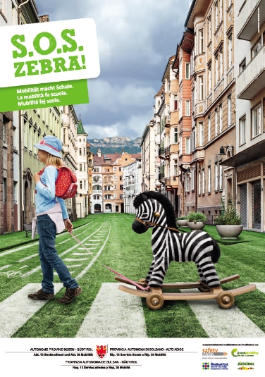 SOS Zebra für mehr Sicherheit auf Südtirols Straßen