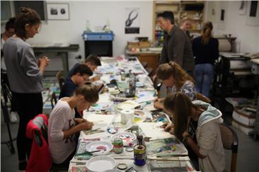 Monotypie-Workshop im Stadtmuseum Bruneck