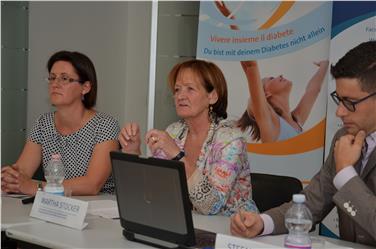 LRin Stocker bei der Vorstellung des Landespräventionsplans. Foto: LPA