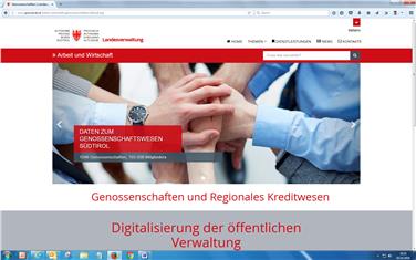 Die neue Internetseite des Genossenschaftswesens ist online./Foto LPA