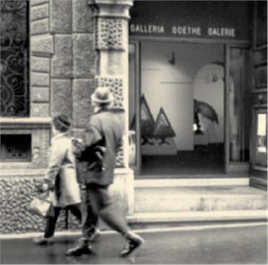 Ein Fotogramm aus dem Dokumentarfilm über die Geschichte der Goethe-Galerie