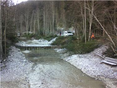 Uferpflege ist Hochwasserschutz: Die in der kommenden Woche beginnenden Arbeiten an den Ufern von Rienz, Ahr und Gader sind Teil eines mehrjährigen Pflegeplanes. Foto: LPA/Amt für Wildbach- und Lawinenverbauung Ost