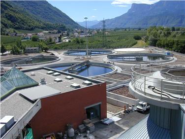 Kläranlage bei Meran, Foto/LPA